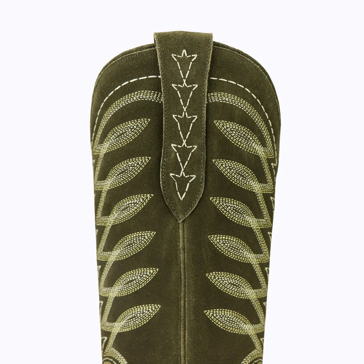 Lanes Olive Suede Squash Blossom Boot