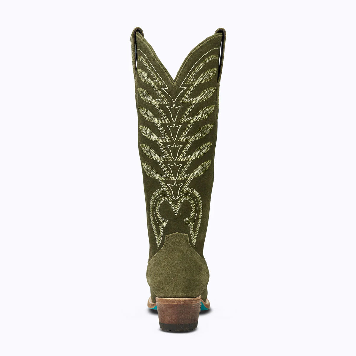 Lanes Olive Suede Squash Blossom Boot