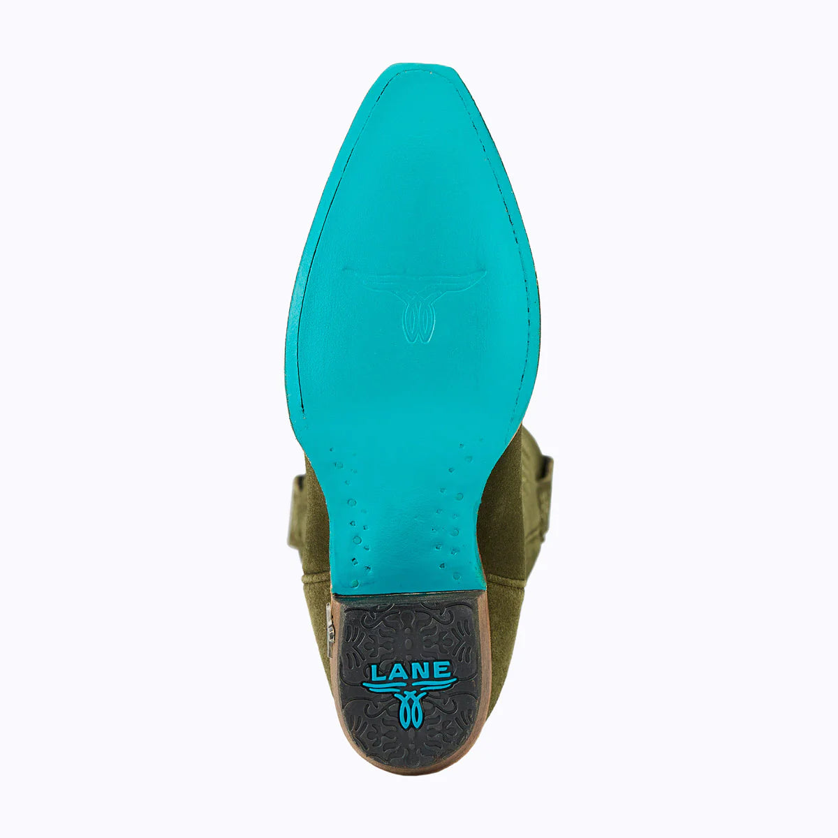 Lanes Olive Suede Squash Blossom Boot