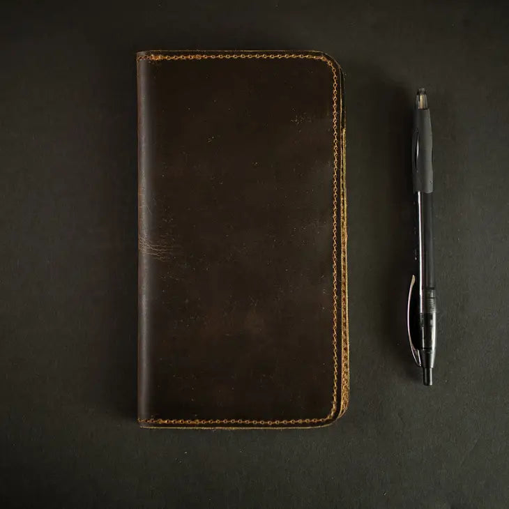 Leather Checkbook Wallet