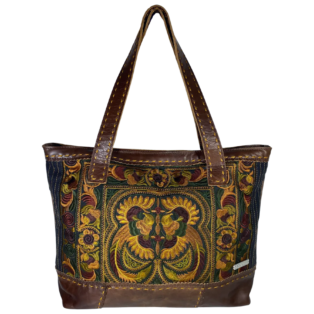 Phoenix “Amelia” Artisan Leather Bag in Desert
