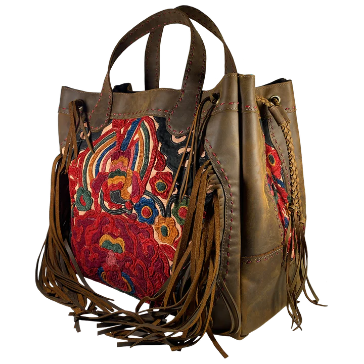 Brooklyn "Hamilton" Artisan Leather Bag in Coffee