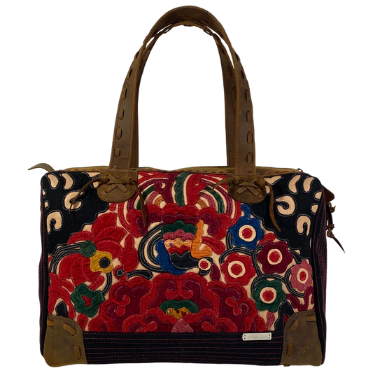 Brooklyn "Willow" Artisan Leather Bag in Coffee