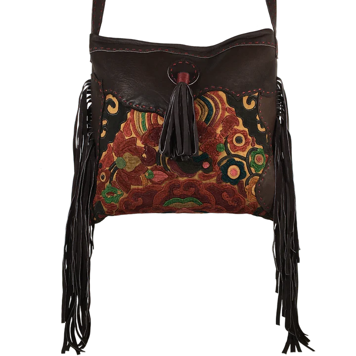 Brooklyn "Cameron" Tea Stained Leather Bag