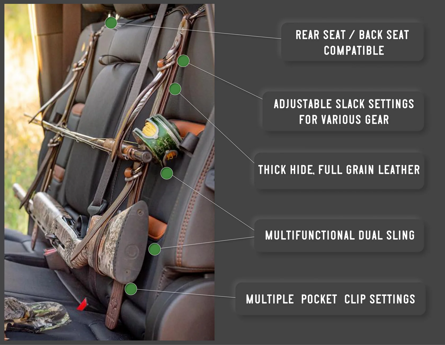Backseat Gun & Gear Slings