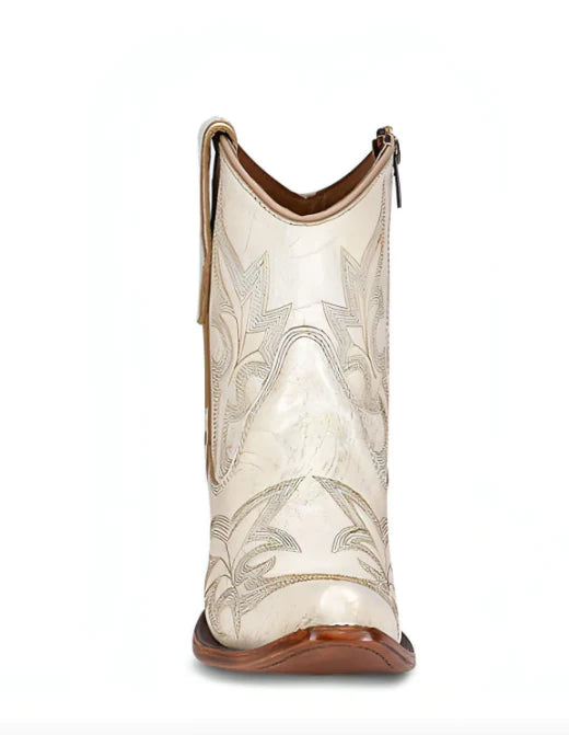 Corral LD Pearl Embroidery & Zipper Ankle