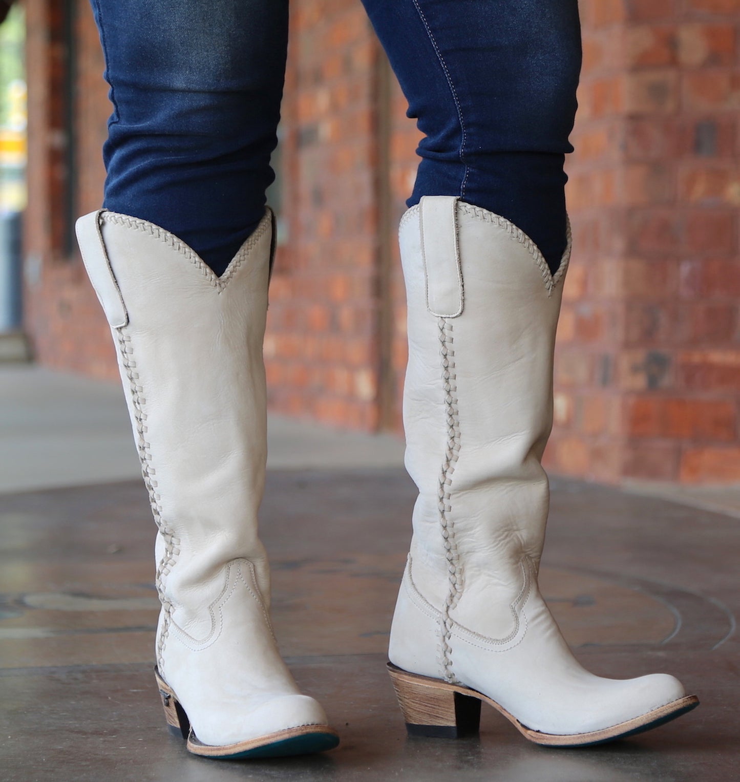Lane Plain Jane Tall Boot in Ceramic Crackle