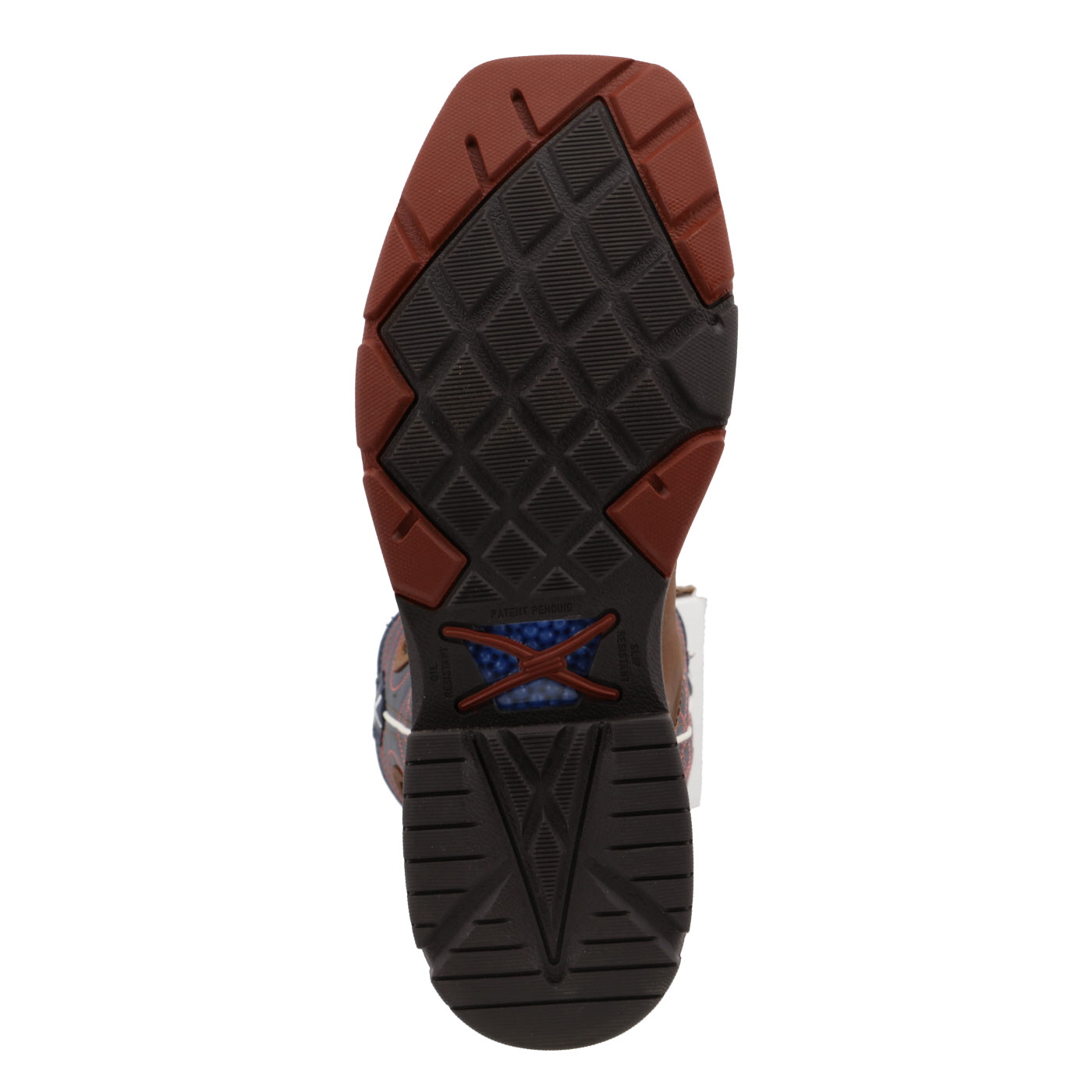 Twisted X Alloy Toe Western Work Boot - Mocha & Navy