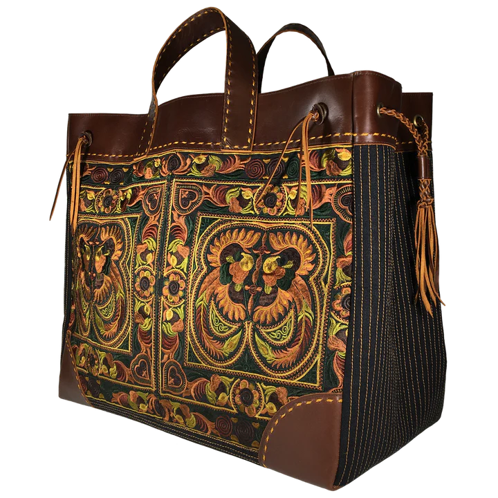 Phoenix "Amber" Artisan Leather Bag in Desert