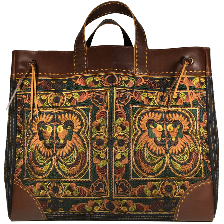 Phoenix "Amber" Artisan Leather Bag in Desert