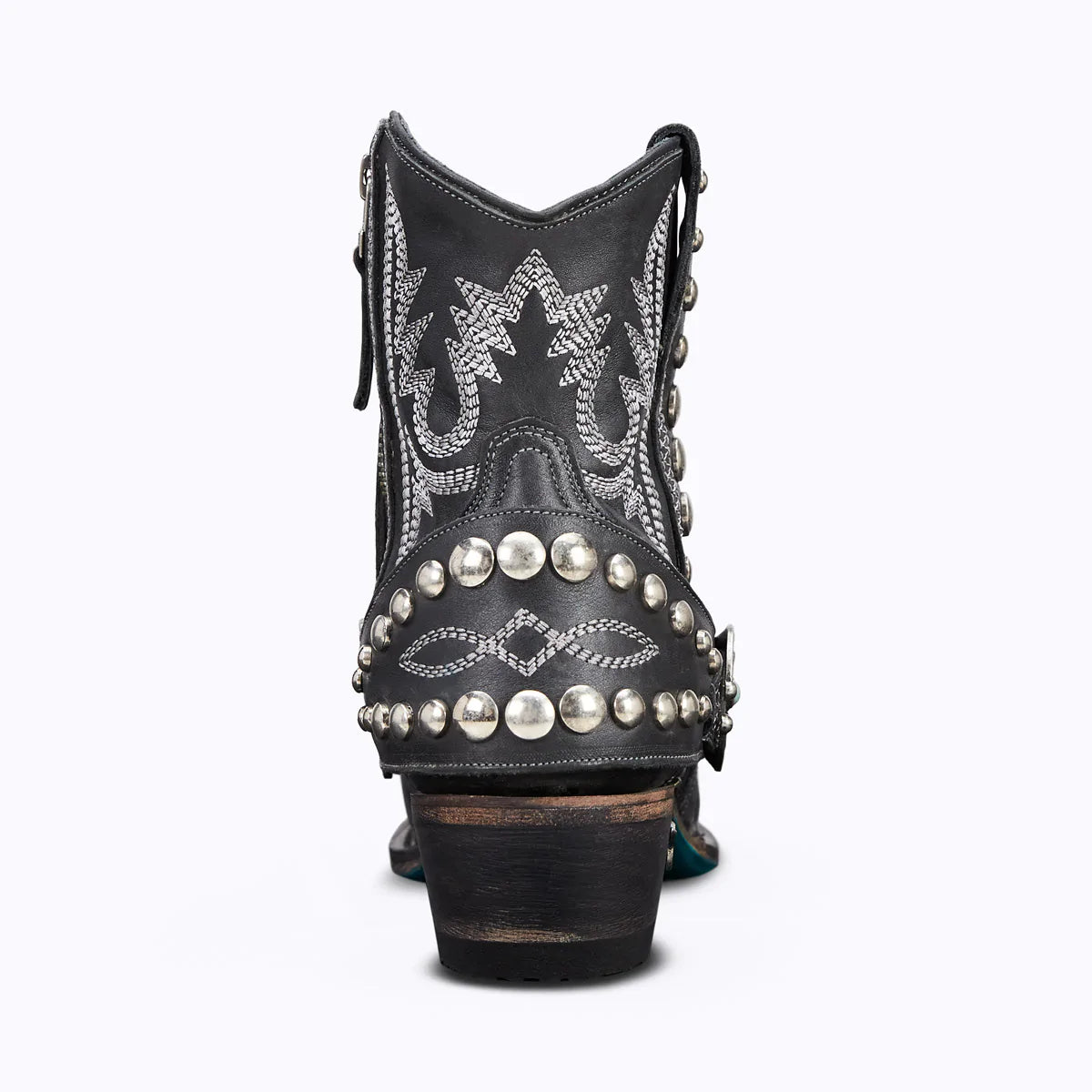 Lane Silver Mesa Bootie Jet Black