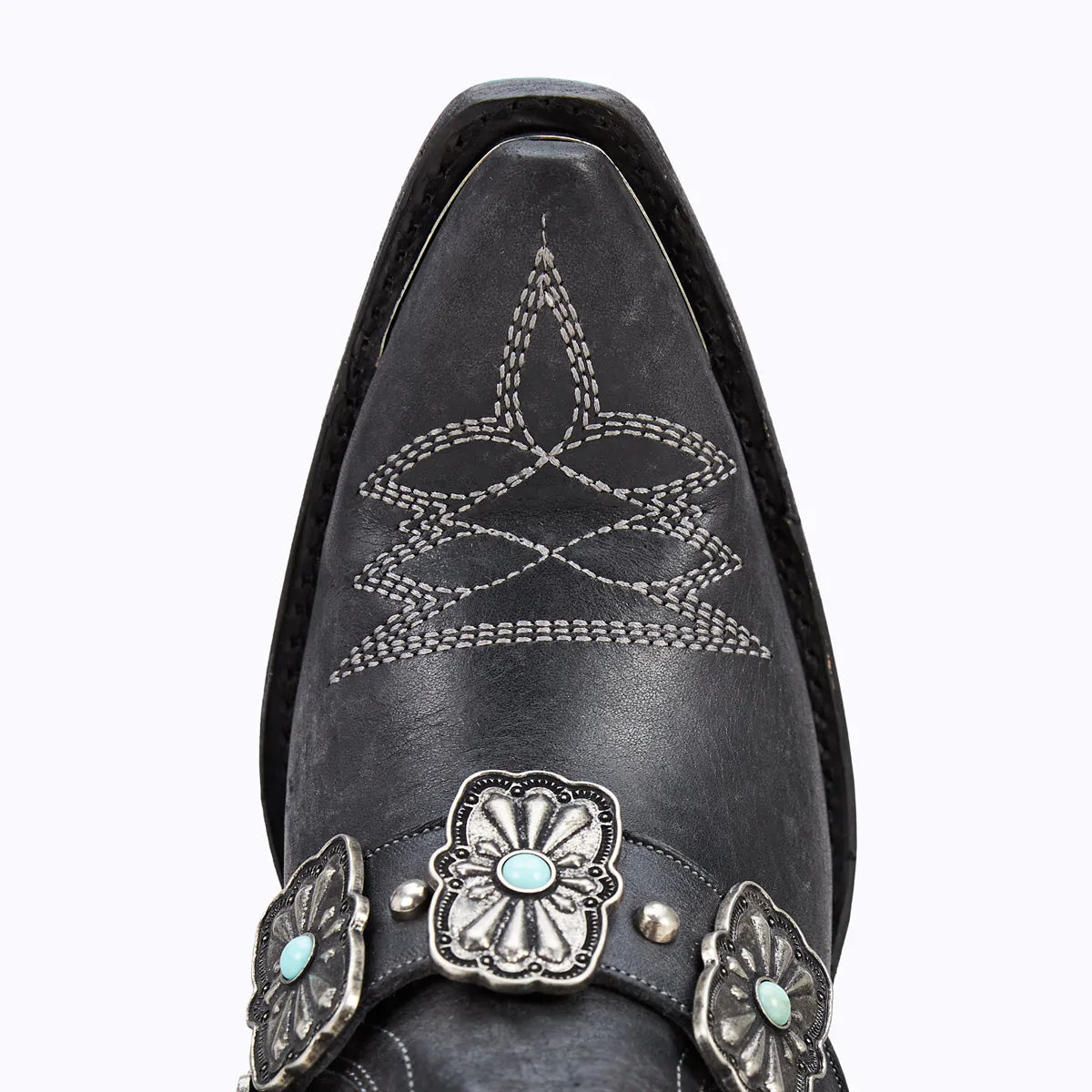 Lane Silver Mesa Bootie Jet Black