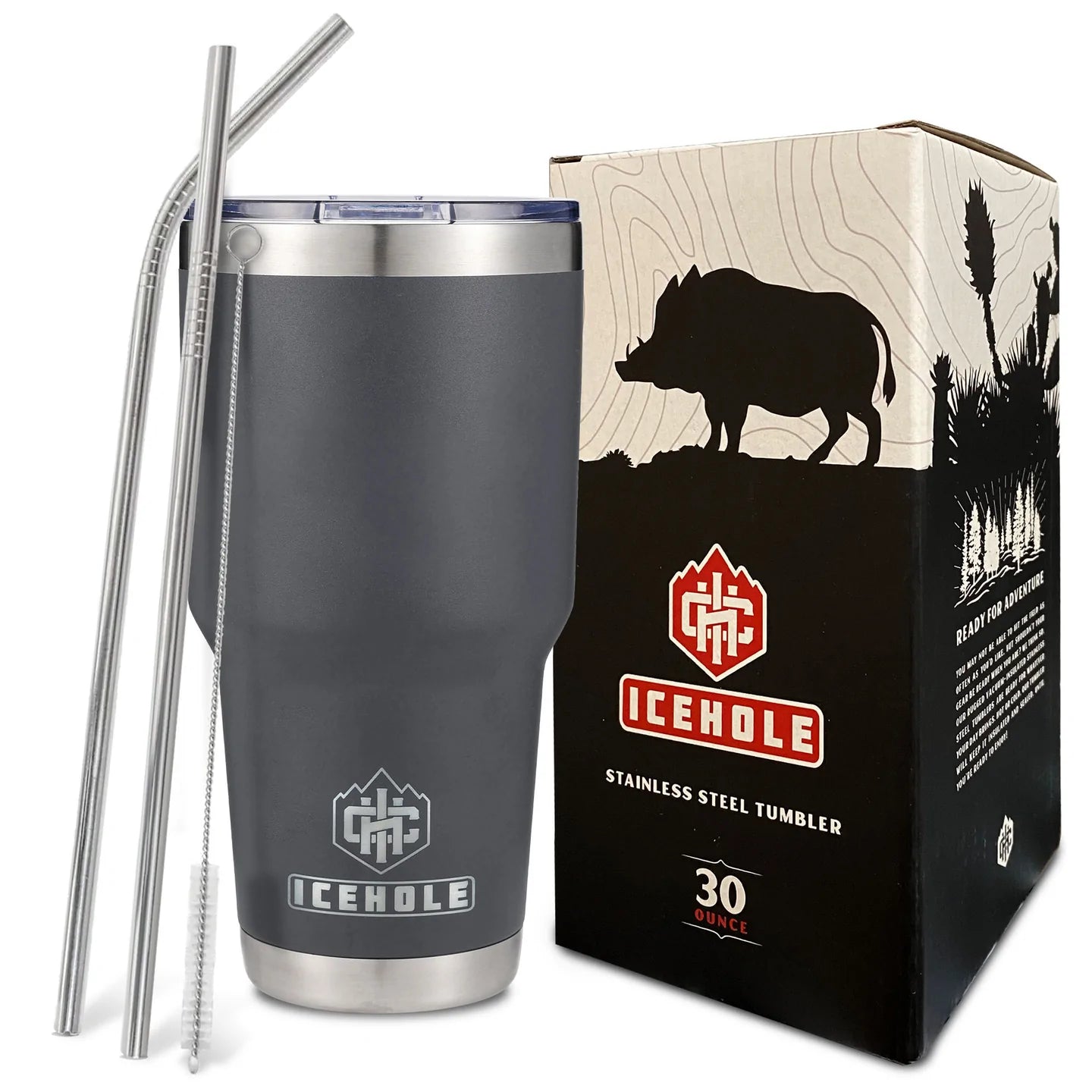 30 oz Tumbler & 2 Straw Package
