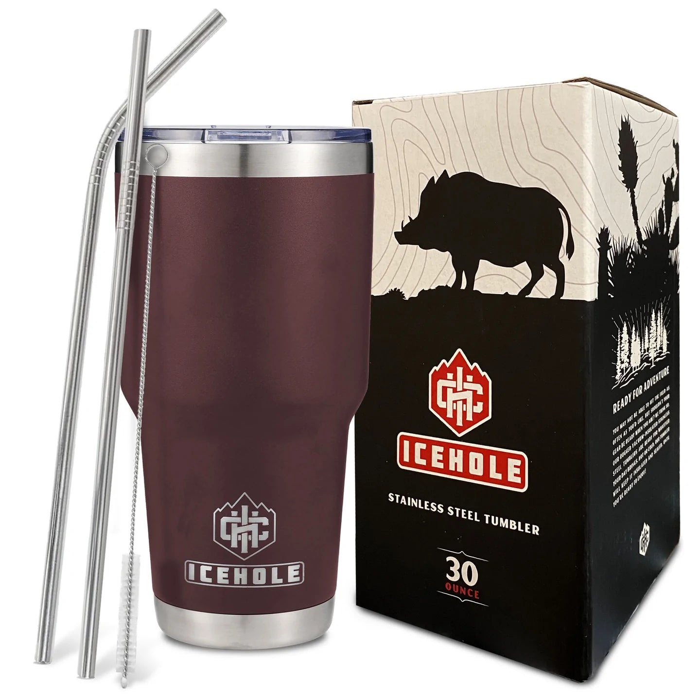 30 oz Tumbler & 2 Straw Package