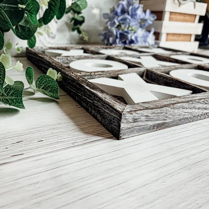 Wooden Tic Tac Toe Tabletop Game