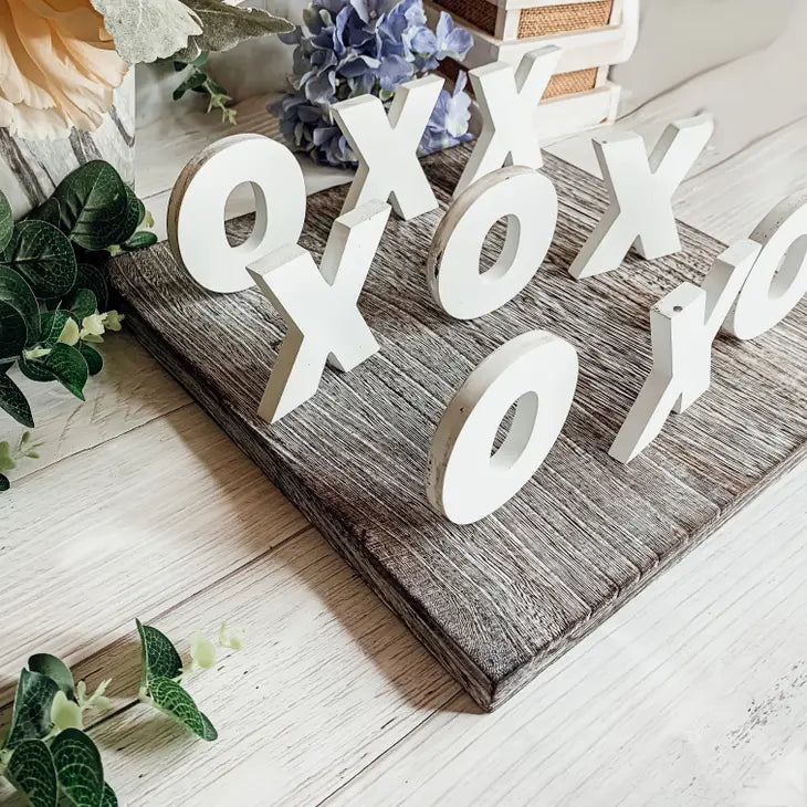 Wooden Tic Tac Toe Tabletop Game