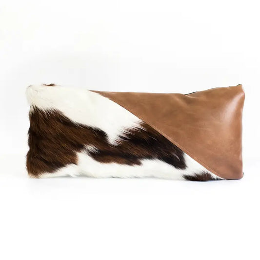 Cowhide Lumbar Pillow Cover