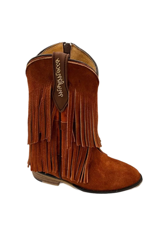 2 Layer Fringe Toddler Boot in Sienna