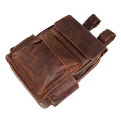 Leather Vintage Backpack - Sandal