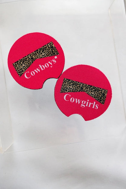 Cowboys/Cargirls Car Coasters