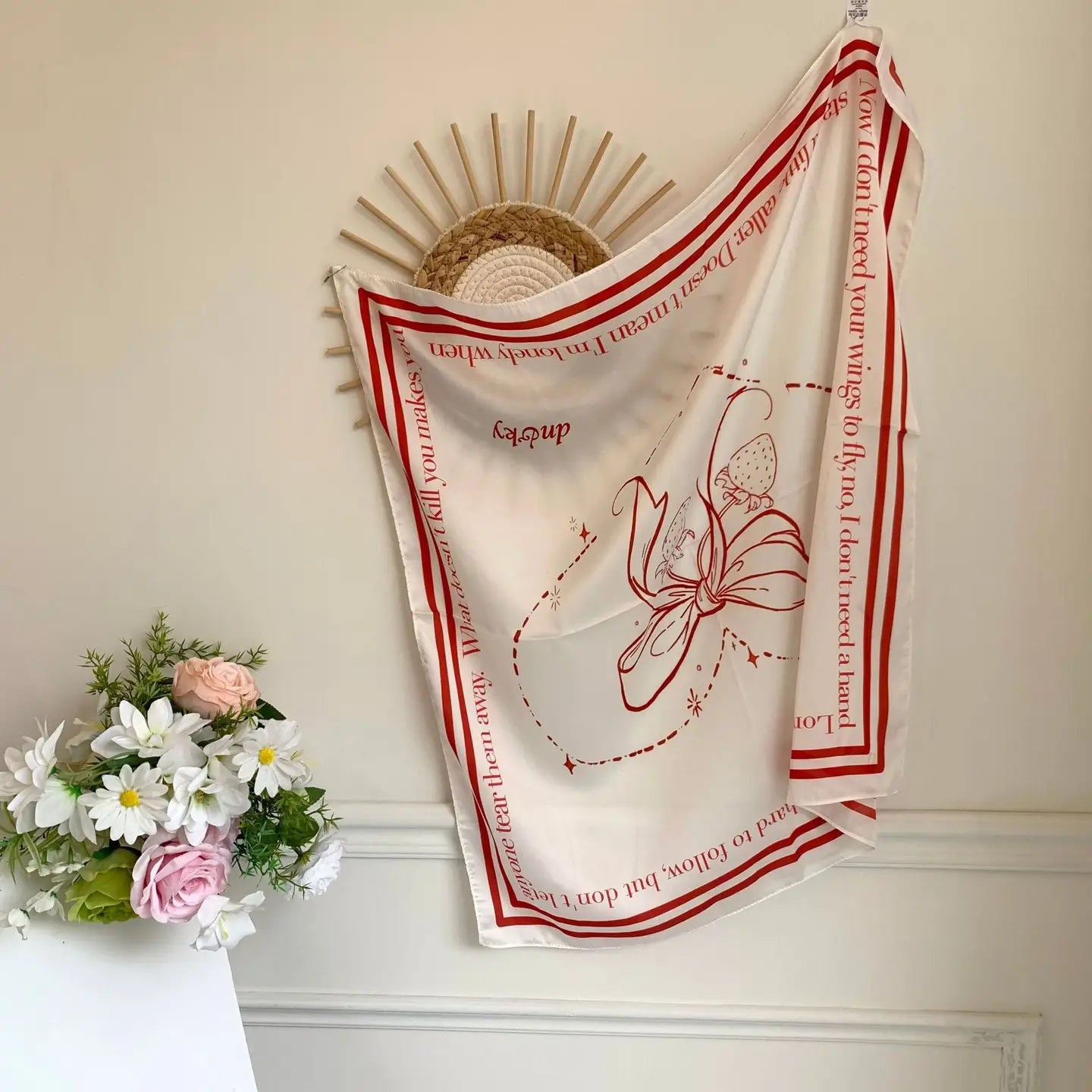 Romantic Silk Square Scarf