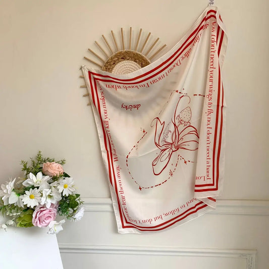 Romantic Silk Square Scarf