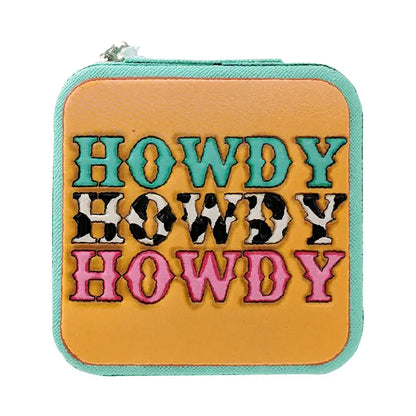 Howdy Turquoise Jewelry Box