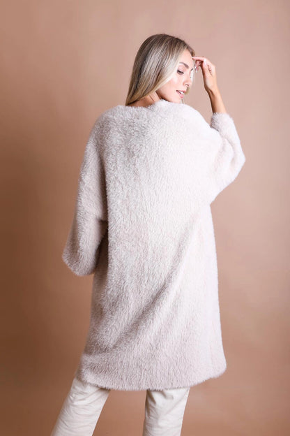 Luxe Faux Mohair Cardigan