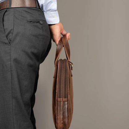 Harbor Leather Laptop Briefcase