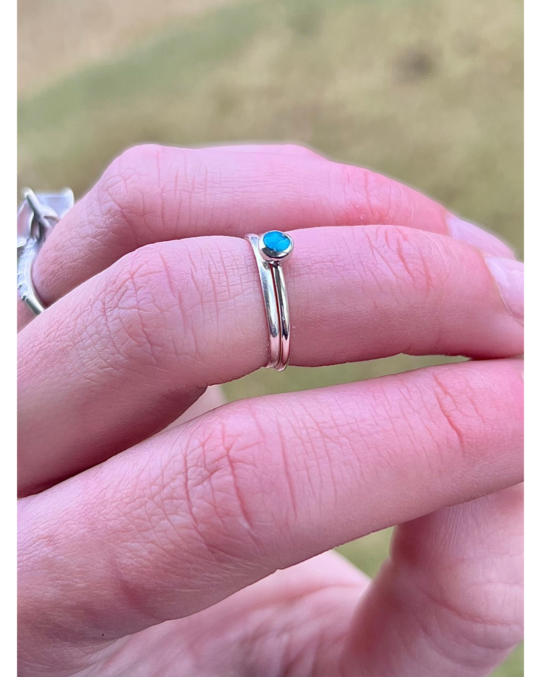 Teeny Tiny Turquoise Rings