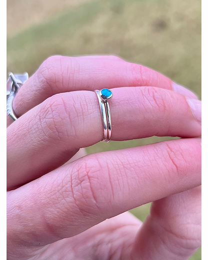 Teeny Tiny Turquoise Rings