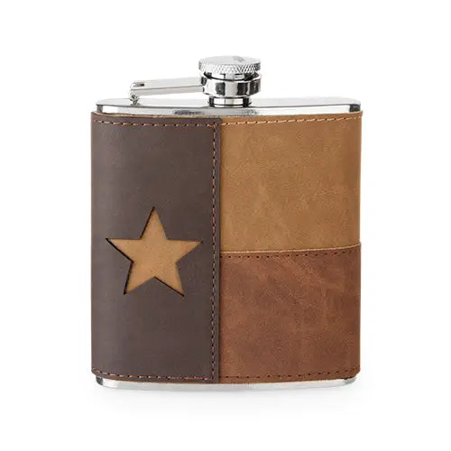 Leather Texas Flask