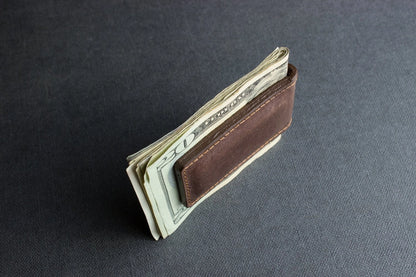 Leather Magnetic Money Clip