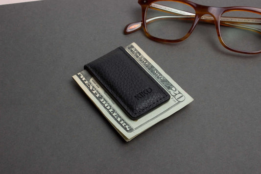 Leather Magnetic Money Clip