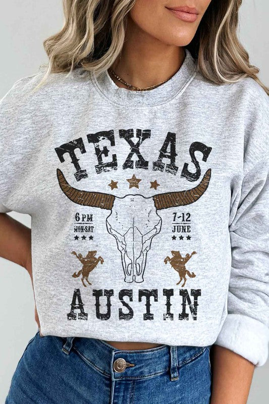 Austin Texas Western Graphic Sweatshirt