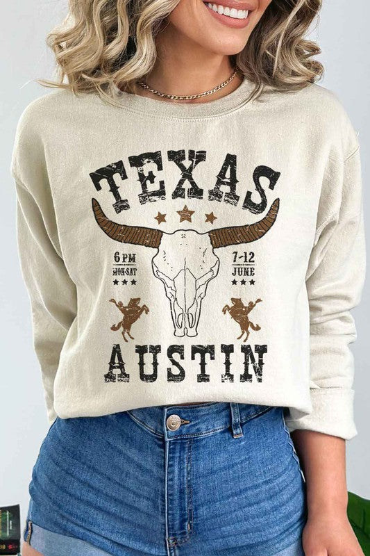 Austin Texas Western Graphic Sweatshirt