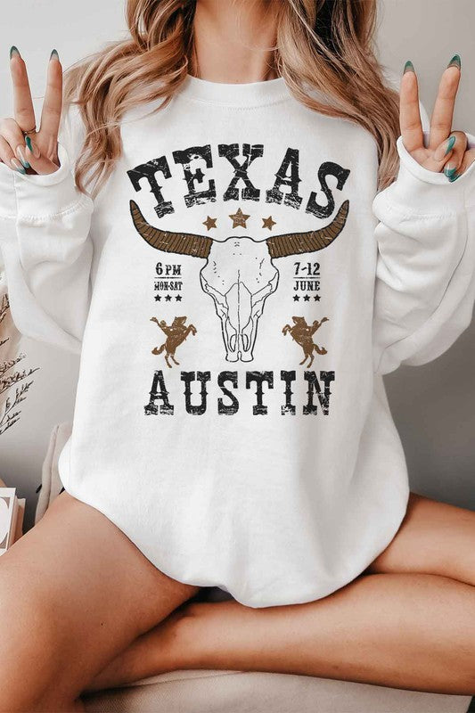 Austin Texas Western Graphic Sweatshirt