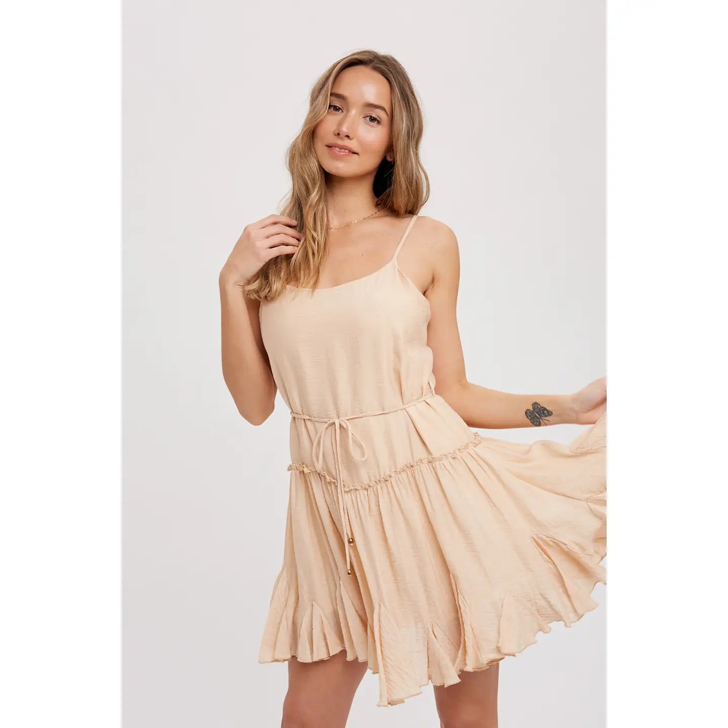 Ruffled Swing Cami Dress