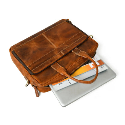 Bison Elite Office Leather Briefcase