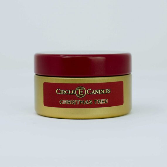 Circle E Travel Tin Christmas Tree Candle