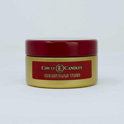 Circle E Travel Tin Christmas Tree Candle