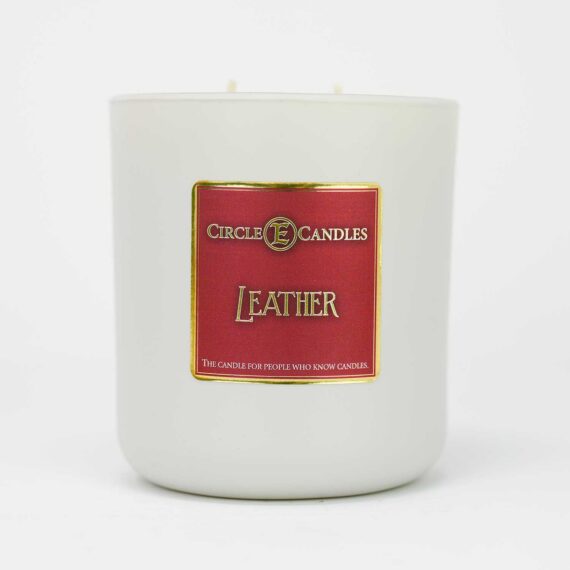 "Leather" Circle E 14 Oz Candle