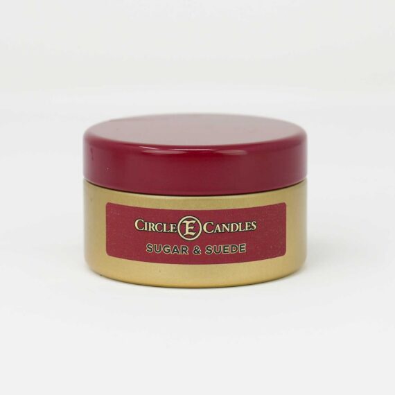 Circle E Travel Tin Sugar & Suede Candle