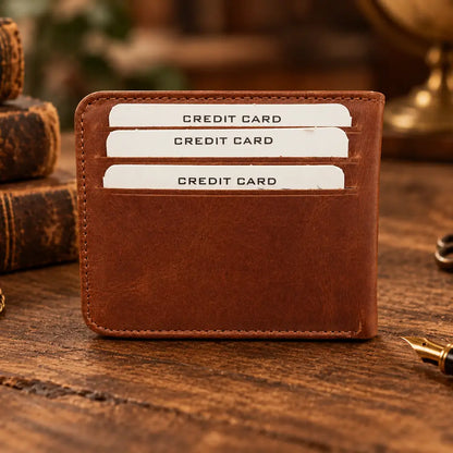 Full Grain Magnetic Bifold Wallet