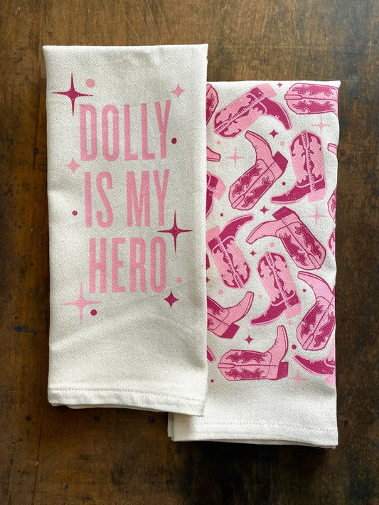 "Dolly is My Hero" Kitchen Towel