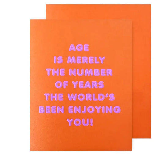 Age Is Just A Number Greeting Card