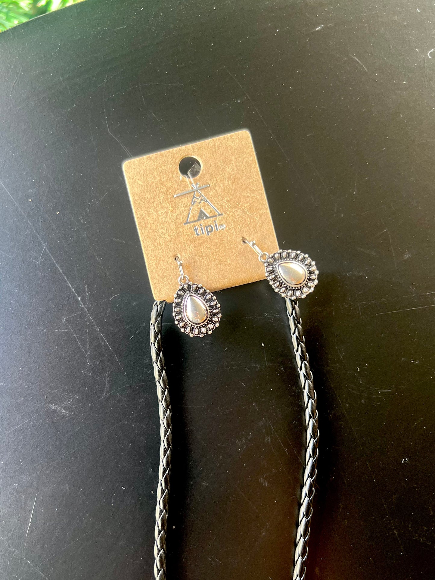 Squash Blossom Turquoise Bolo Tie Necklace Set