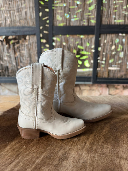 Justin Kids Bronci Ivory Water Buffalo Boot