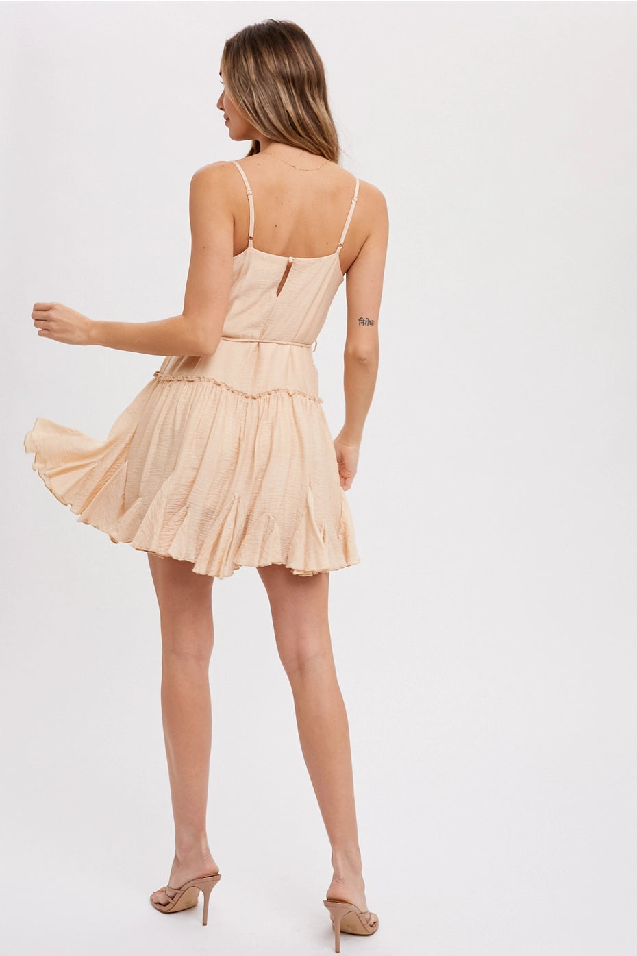 Ruffled Swing Cami Dress