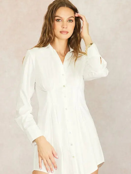 Cotton Poplin Shirt Dress